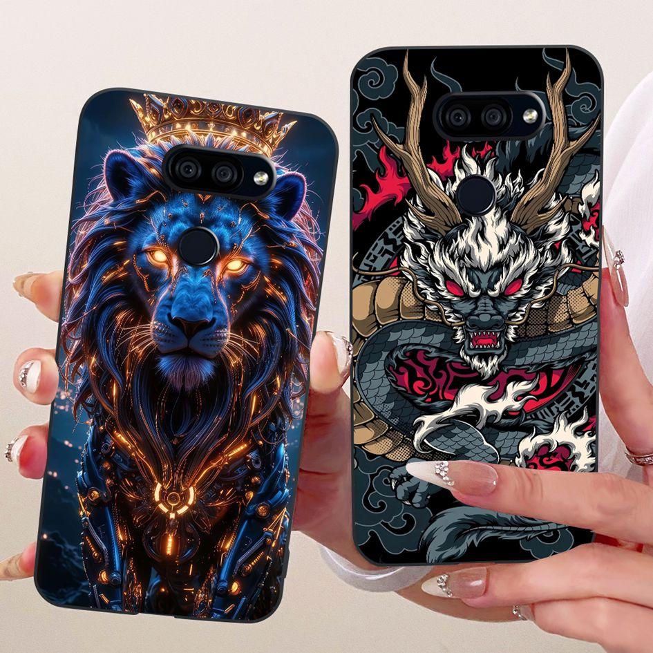 Para LG K40s 2019 Funda Nueva Moda Flor Mariposa Silicona Suave Mate Cubierta Para LG K40s K 40s Funda en LGK40s Paracho Protector