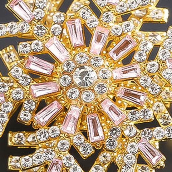 Otočná brož Vločka Dámská Kamínková Vločka Klopový odznak Dekorativní Třpytivá Brož Pin Šperky na Vánoce Svatbu Párty Outfit