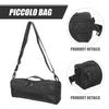 NOLITOY Piccolo Bag Flute Case Hard Shell Protective Case with Adjustable Straps Musical Instrument Storage Bag Lightweight Durable Black