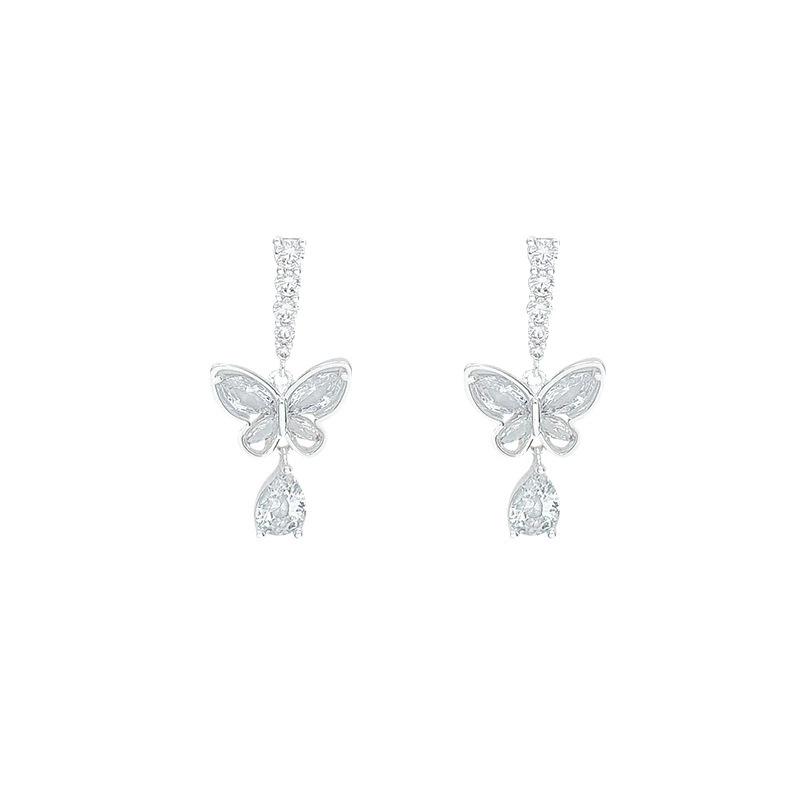 Luxurious Exquisite Butterfly Droplet Earrings