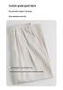 Real Shot Maternity Lyocell Tencel Linen Drawstring Straight Wide-Leg Pants – Non-Supportive, Comfortable Fit