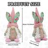 Festival Handmade Rabbit Bunnies Gnomes Dwarf Elf Plush Dolls Easters Decoration for Tabletop and Book Shelf Display