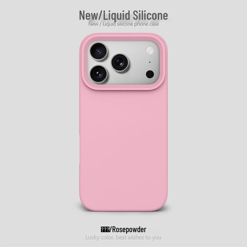 Funda de Silicona con Agujero Grande para Apple 17 Pro Max: Bolsa de aire a prueba de caídas, Protectora, Diseño simple