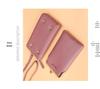 2022 Lychee Grain Solid Color Crossbody Shoulder Bag for Women - Korean Fashion Mobile Phone and Wallet Holder