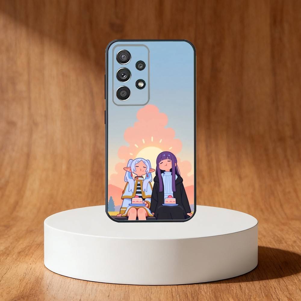 

Frieren C-Cute Черный Чехол для Телефона Samsung S25, S24, S21, S22, S23, S30, Ultra, S20, Plus, Fe, Note, 10, 9, 5G Черный Чехол Samsung S24fe