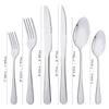 1/4Set Silver Food Portable Dinnerware Cutlery Stainless Steel Fkatware Fork Knife Spoon Dinner Set Silverware Tableware Set