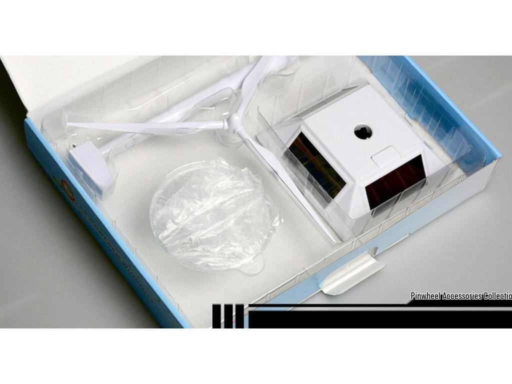 Solar Windmill Rotating Turbine Model - DIY Educational Toy for Environmental Science Experiment