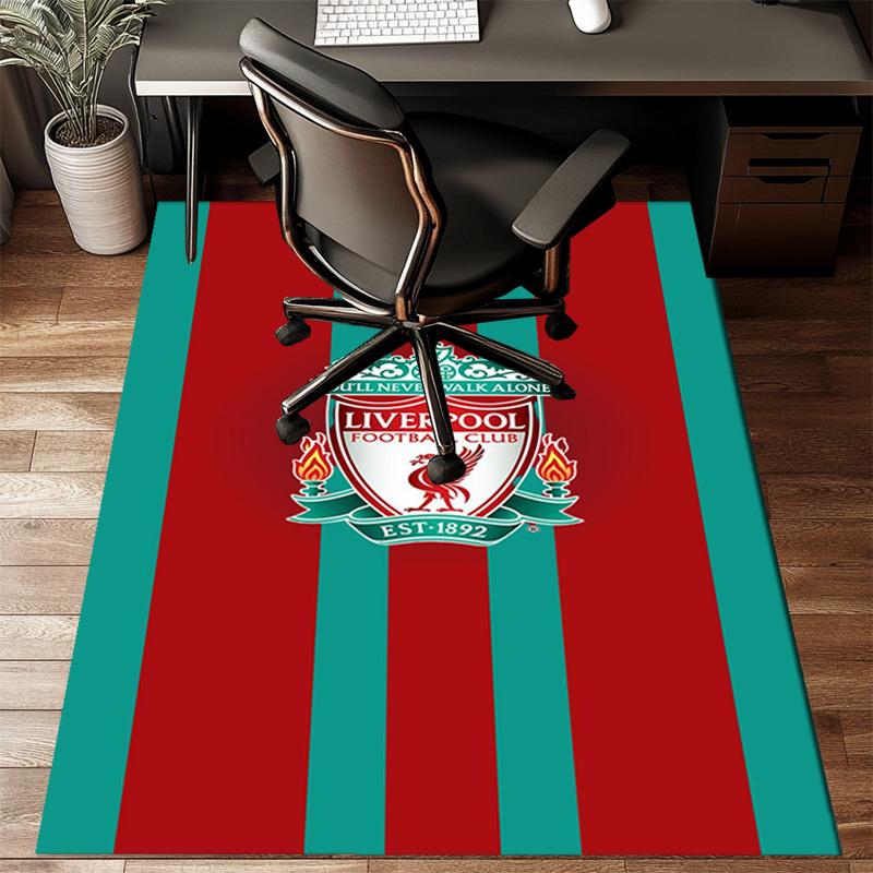 Liverpool Fc Crest Rug Game Carpet, Floor Mat for Bedroom Living Room Entryway Rug, Home Decor Idea Gift for Christmas Birthday