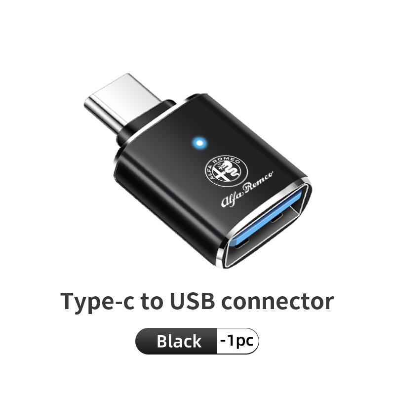 Car Stickers For Alfa Romeo For Alfa Romeo Car Type-C To USB Power Adapter Fast Data Transfer and Charging Adapter 159 Giulietta