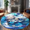 Customizable Genshin Impact5 Round Non-Slip Carpet - Ideal for Garden, Picnic, Office, Perfect for Decoration, Suitable For All Seasons