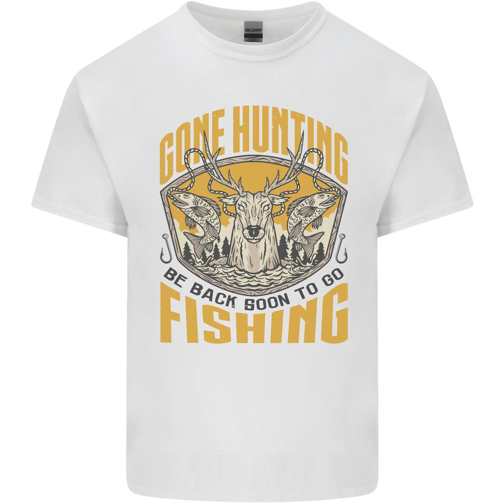 Gone Hunting Then Fishing Funny Hunter Unisexs Light Cotton TShirt