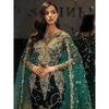 New Women's Sexy Gold Glitter Long Sleeve Flowy Hem Evening Banquet Gown for Crossborder