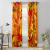 Herbst Herbstblätter Fenstervorhänge für Wohnzimmer Luxus Schlafzimmer Dekor Vorhänge Küchenfensterdekorationen Vorhänge