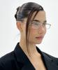 MAISON MASTER Jisoo Silver Glass Glasses [Blue Light Blocking Lenses]