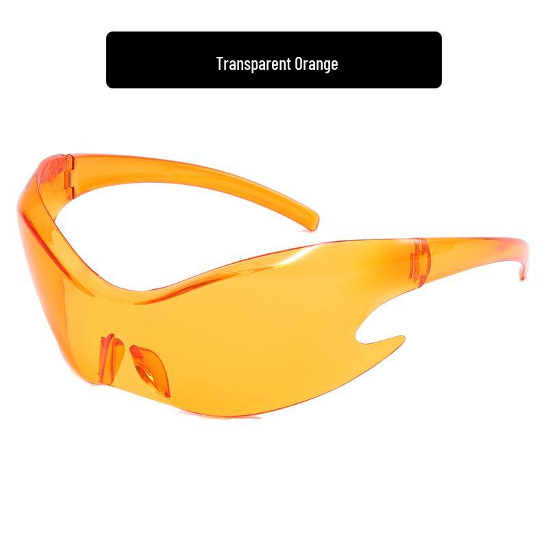 

2023 Frameless Oversized Y2K Sport Sunglasses - Trendy European & American Cycling Shades As Shown