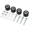 4PCS Chain Roller Guide Set High Performance Iron Bearing Steel for YFZ 350 Banshee 1987 To 2006 Black
