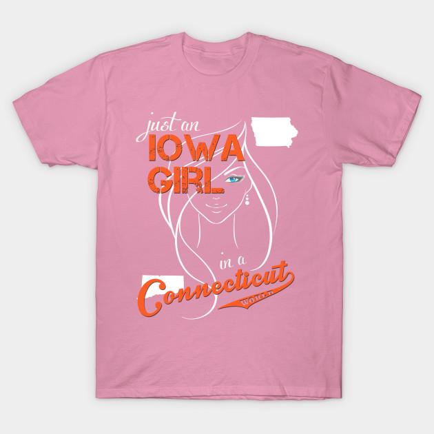 T Shirt Women Iowa Connecticut Harajuku Print Kawaii Tshirt Summer Short Sleeve Female T-Shirt Top Tee