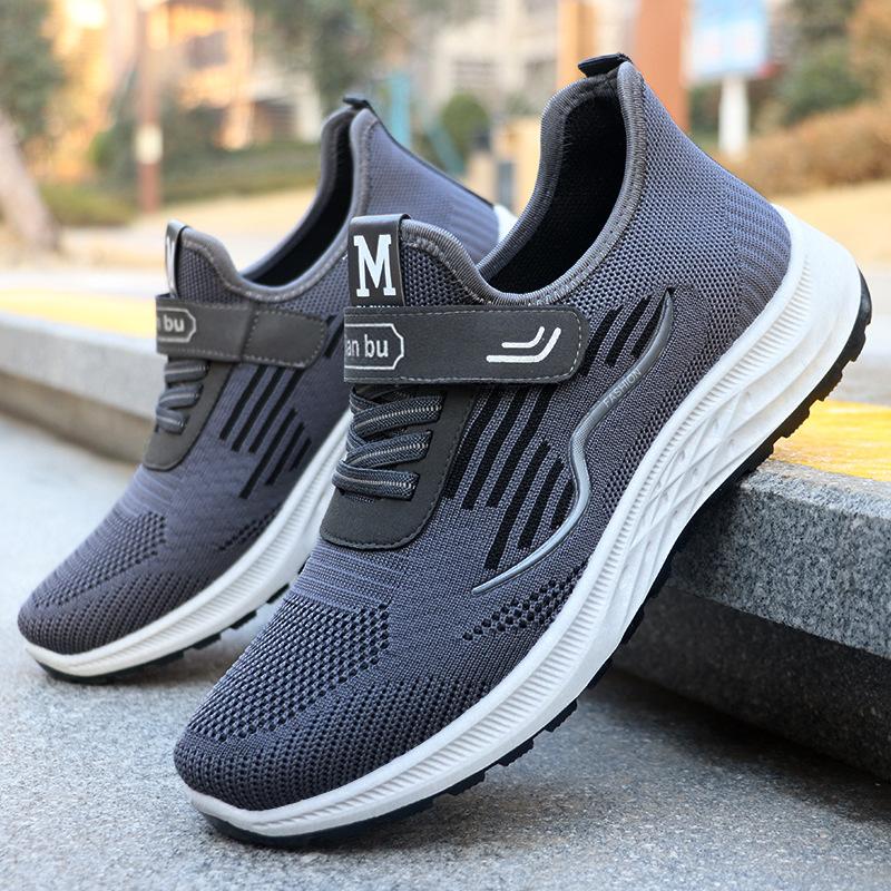 Foreign trade men's shoes shoes men's spring shoes men's casual shoes breathable couple fly-woven sports shoes