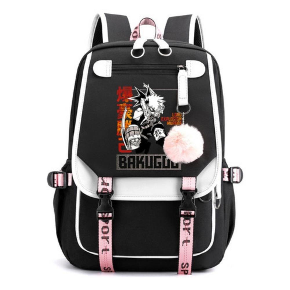 Riman My Hero Academy, Surrounding Backpacks, Large-capacity Student Schoolbags, USB Computer Bags, Travel Bags