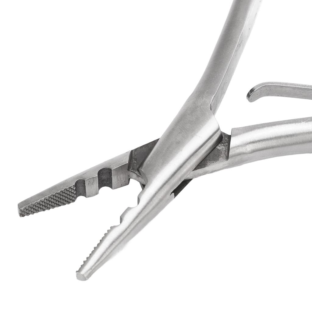 2 Otwory Szczypce do Przedłużania Włosów Ergonomiczny Uchwyt Usuwanie Włosów Pętelka Mikro Ring Ze Stali Nierdzewnej Narzędzie do Mikro Linków do Przedłużania Włosów