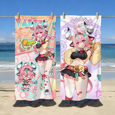 Game Genshin Impact Varesa Towel Soft Pool Gift For Travel Gym Shower Camping Quick Dry Sports Large Beach Towels