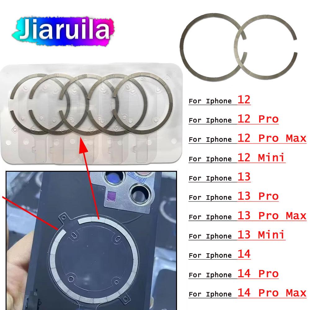 11Pcs, For Wireless Charging Magnet Module For iPhone 17 Pro Air 11 11 Mini 11 Plus 16 Pro Max Back Housing Magnetic Metal Ring