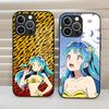 Anime LUM Urusei Yatsura Phone Case Tempered Glass Cover For IPhone 15 Pro Max 14 Pro 16 12 11 13 Mini X XR XS 8 7 Plus SE