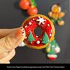 Magneti per Frigorifero di Natale Carini in Resina 3D: Pupazzo di Neve, Albero, Omino di Pan di Zenzero - Adesivi Magnetici Festivi per Decorazione.