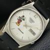 VINTAGE SEIKO 5 AUTOMATIC 7009A JAPAN MENS SILVER COLOR DIAL WATCH A701591-5