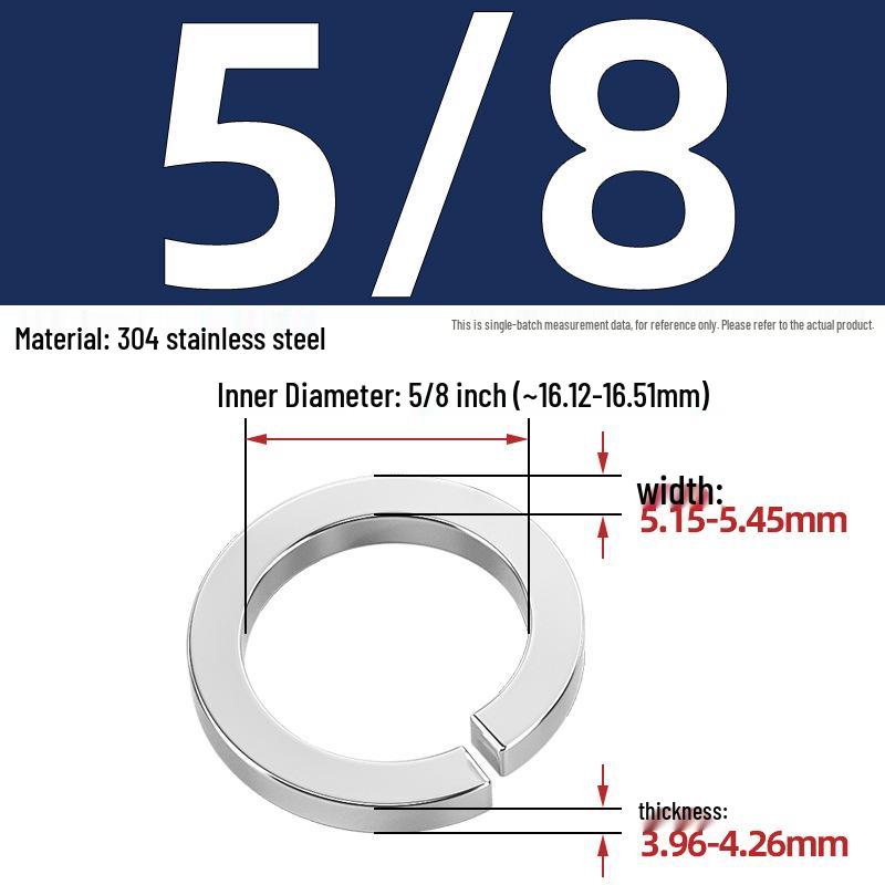 US UK Standard 304/316 Stainless Steel Anti-Loosening Spring Lock Washer