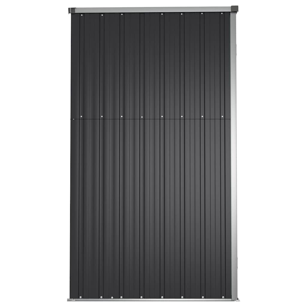 Vidaxl Garden Shed, Anthracite, 161X89X161 Cm, Galvanized Steel