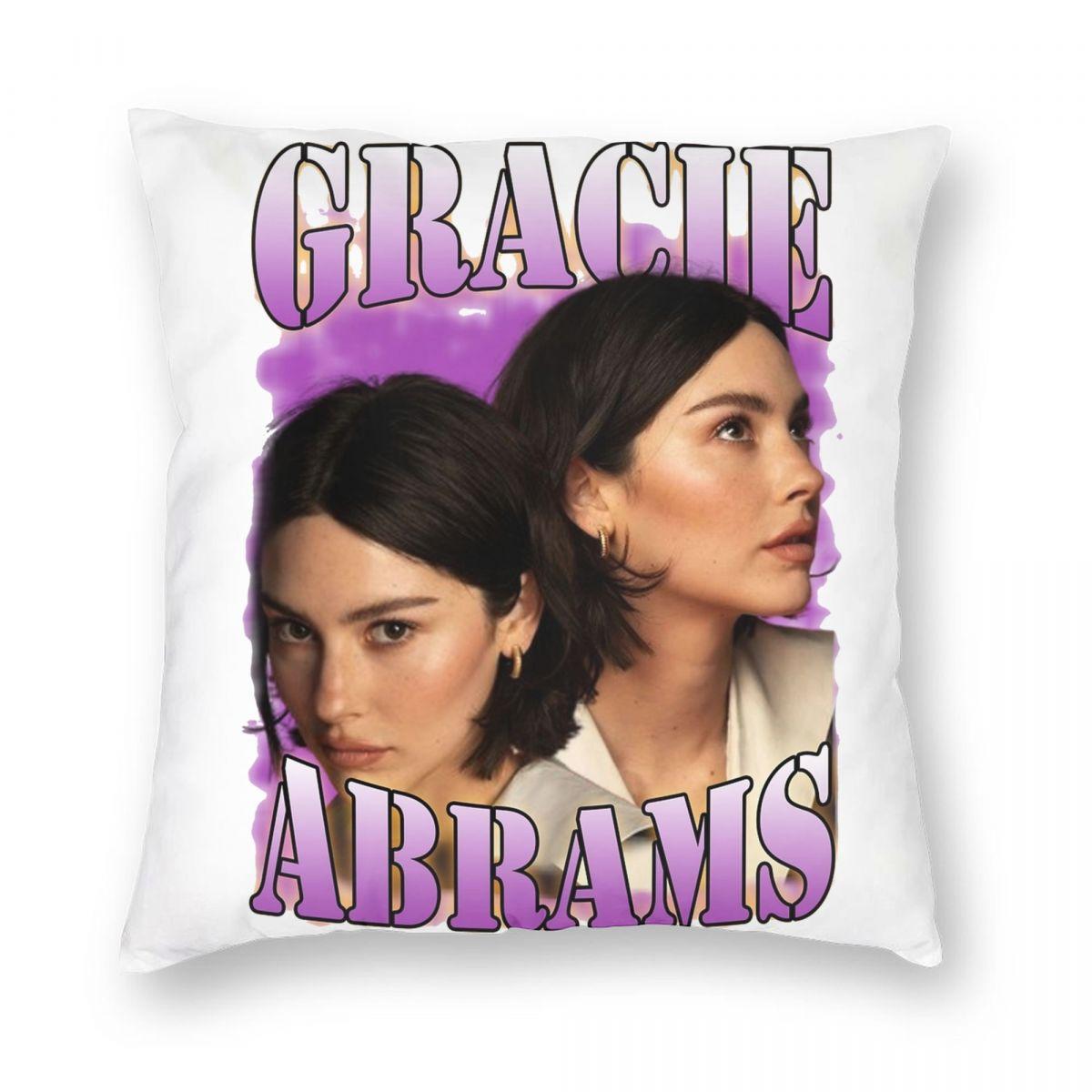 

Gracie Abrams Pillowcase Soft Polyester Cushion Cover Decor Throw Pillow Case Cover Home Square 40X40cm 12x12Inch