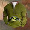 Men's Retro Casual Gradient Printed Sweatshirt