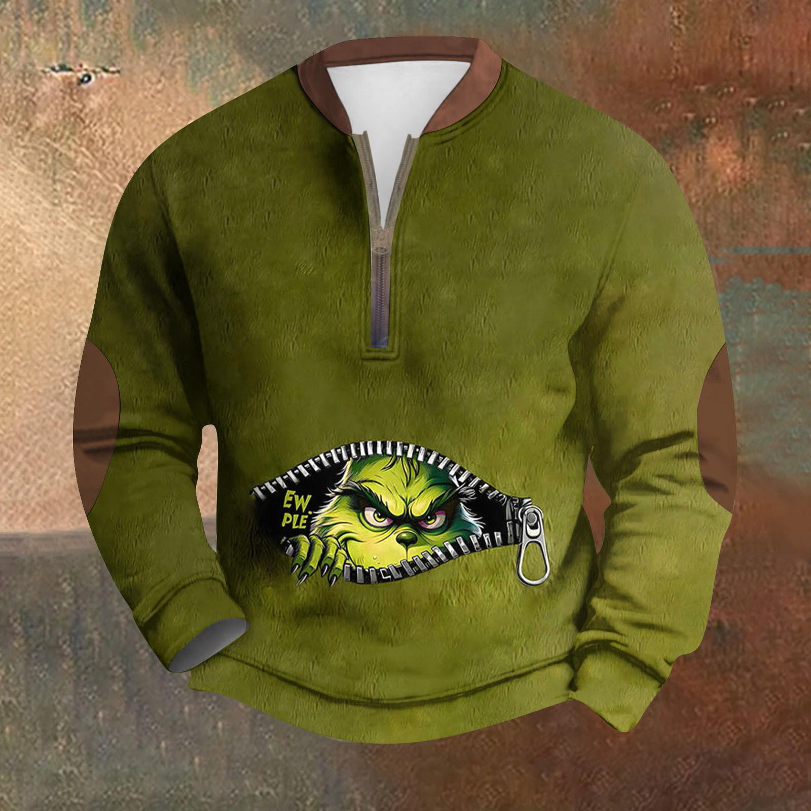 

Чоловічий світшот у стилі ретро з градієнтним принтом M