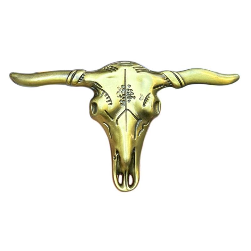 Creatively Bull Skull Buckle Belt DIY Components Western Heavy Rock Style