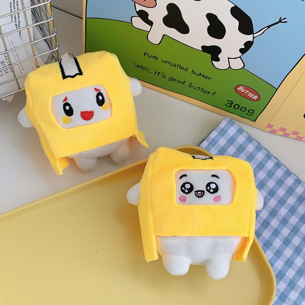 Adorable Creative Keychain Plush Toy Small Paper Box Doll Cute Hanging Trinket