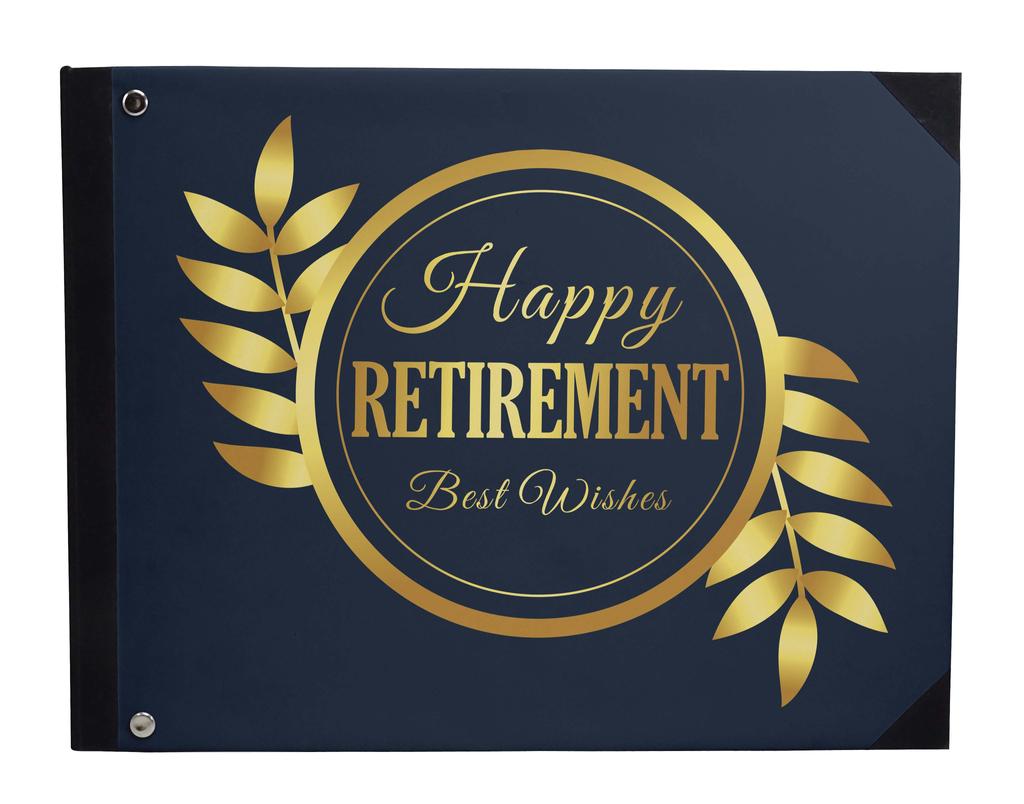 Darling Souvenir Black Blur Light Printed Hardbound Cover Personalized Guestbook For Retirement Party Guest Sign In-9 x 12