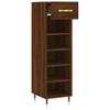 Shoe Cabinet Brown Oak Effect 30 x 35 x 105 cm Particleboard