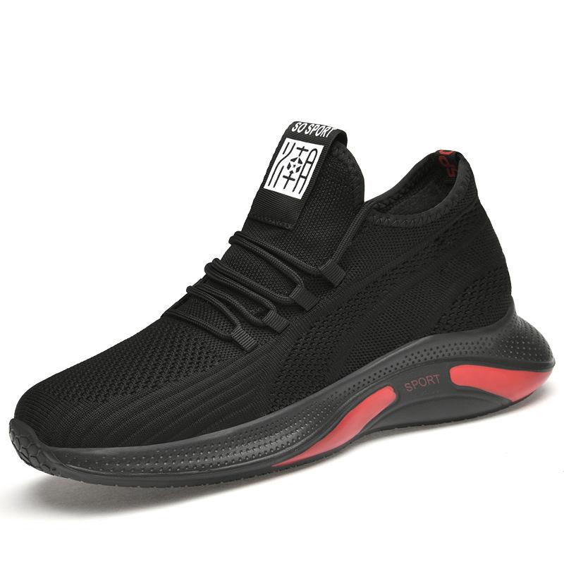 Newstyle platform men's shoes with 8cm height. Korean version. Breathable casual shoes.6-piece invisible height-increasing shoes