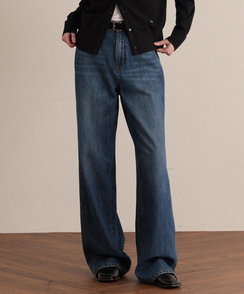 MIND BRIDGE WOMEN [W] Wide Washed Denim Pants