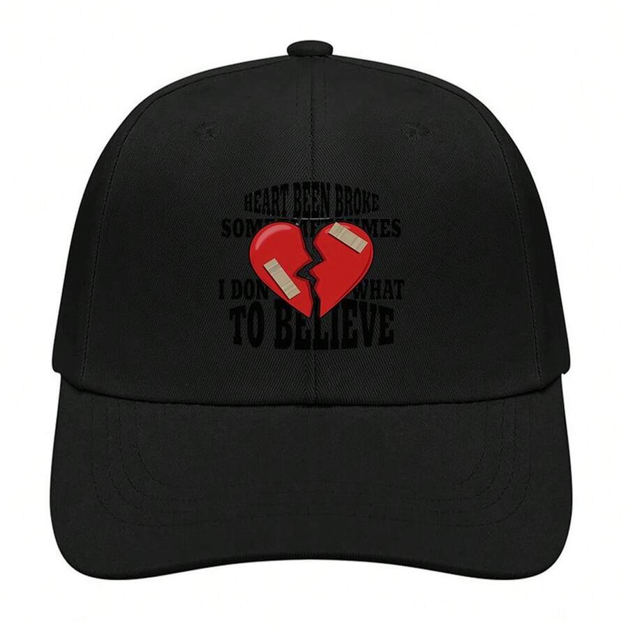 Black Crystal Rock Graphic Baseball Cap Unisex Breathable Polyester Outdoor Sport Hat