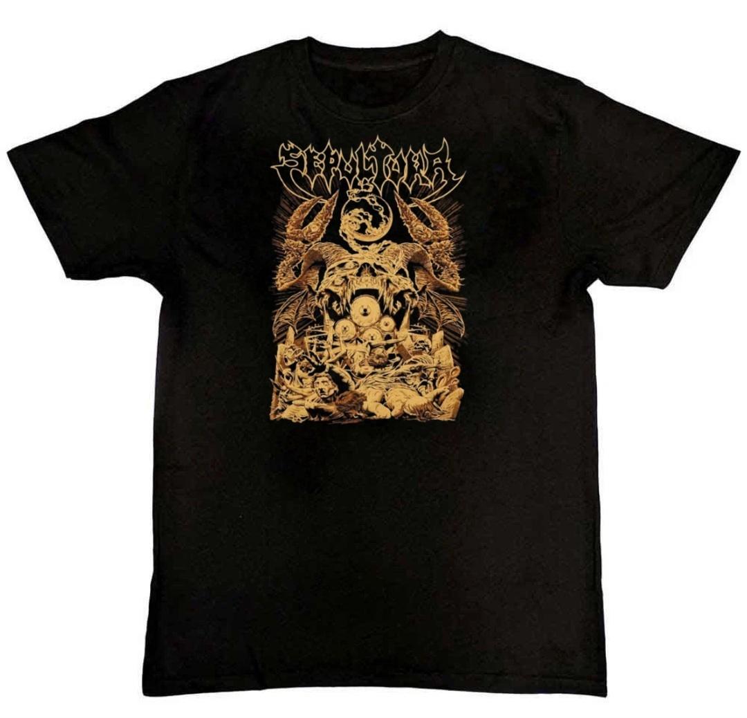 Rare Sepultura Arise Graphic Print Mens T-Shirt XXXXL