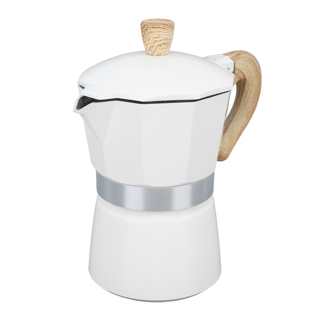 Kitchen Stovetop Coffee Maker Stovetop Moka Pot Aluminum Moka Coffee Pot for Home 150ml 3 Cups