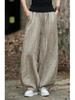 Women's 2025 Distressed Cotton Linen Lantern Pants - Casual, Versatile, Literary Style for Travel