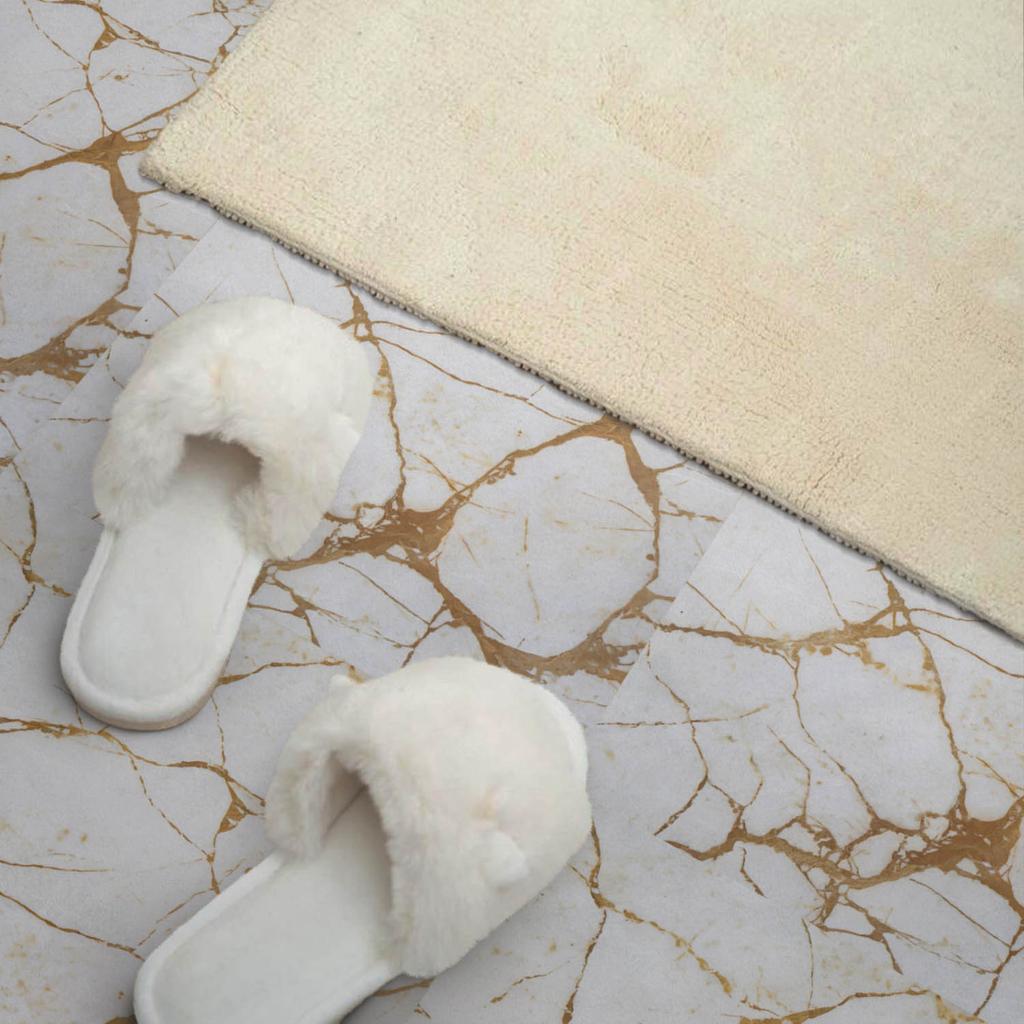 Zestaw Kafelków Winylowych Łatwy Montaż Elegancki Marmur Z Żyłkami 9X30X30 Cm
