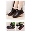 Plus Size Women's Hand Stitched White Shoes, Flat Casual Breathable Daily Slip On Flats