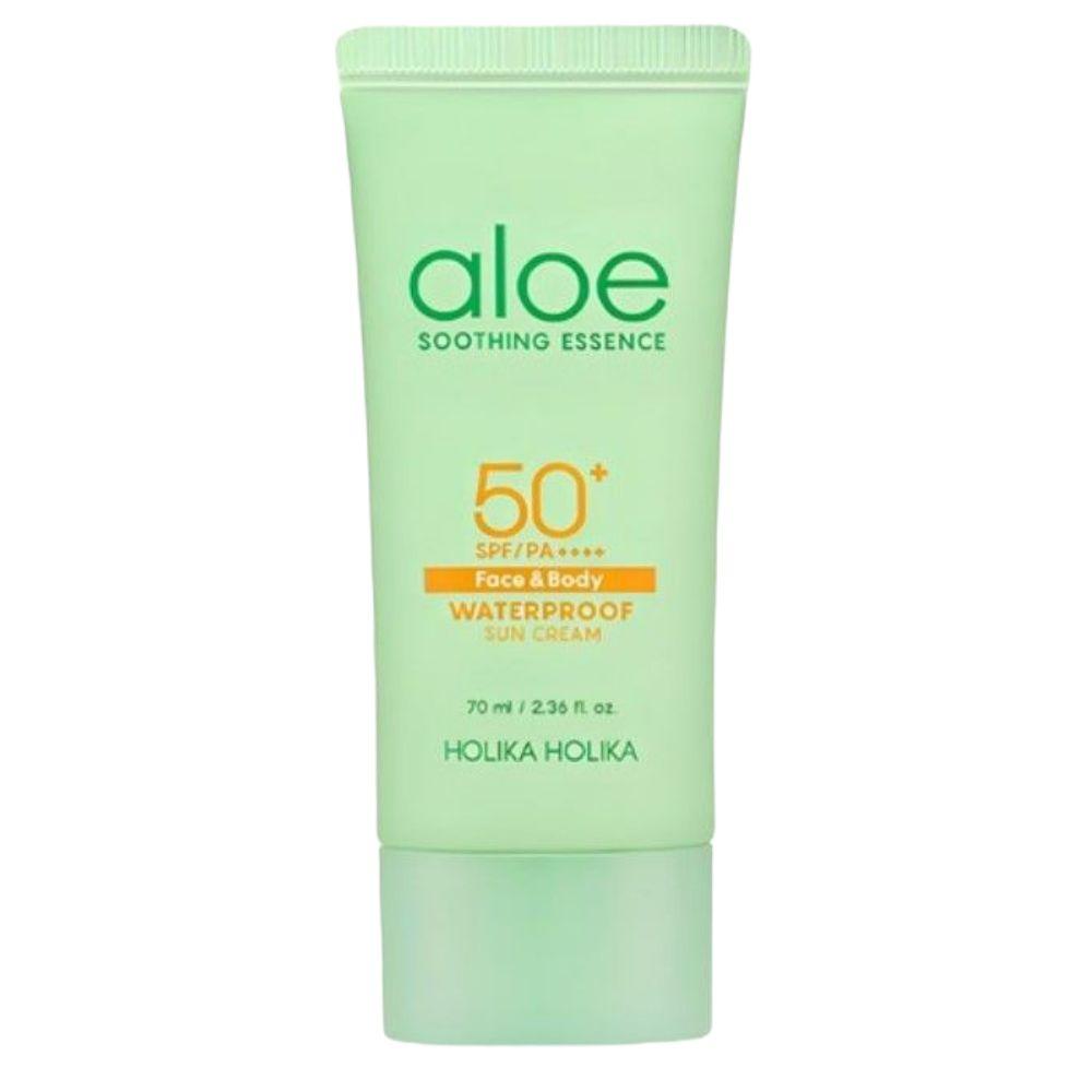 Holika Holika Aloe Waterproof Sunscreen SPF50+ PA++++ Sweat-Resistant UV Protection 70ml