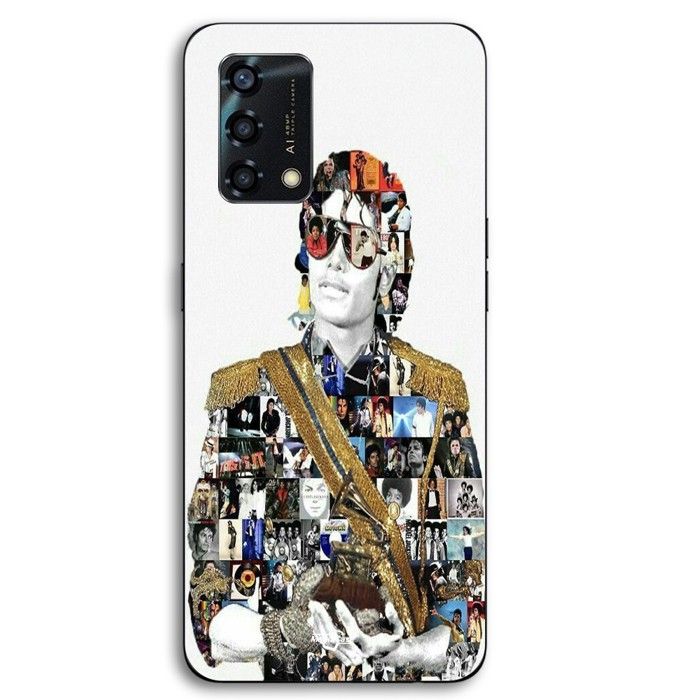 Coque pour téléphone - MANIACASE - Oppo A95 - Silicone TPU - Michael Jackson Legend - Noir