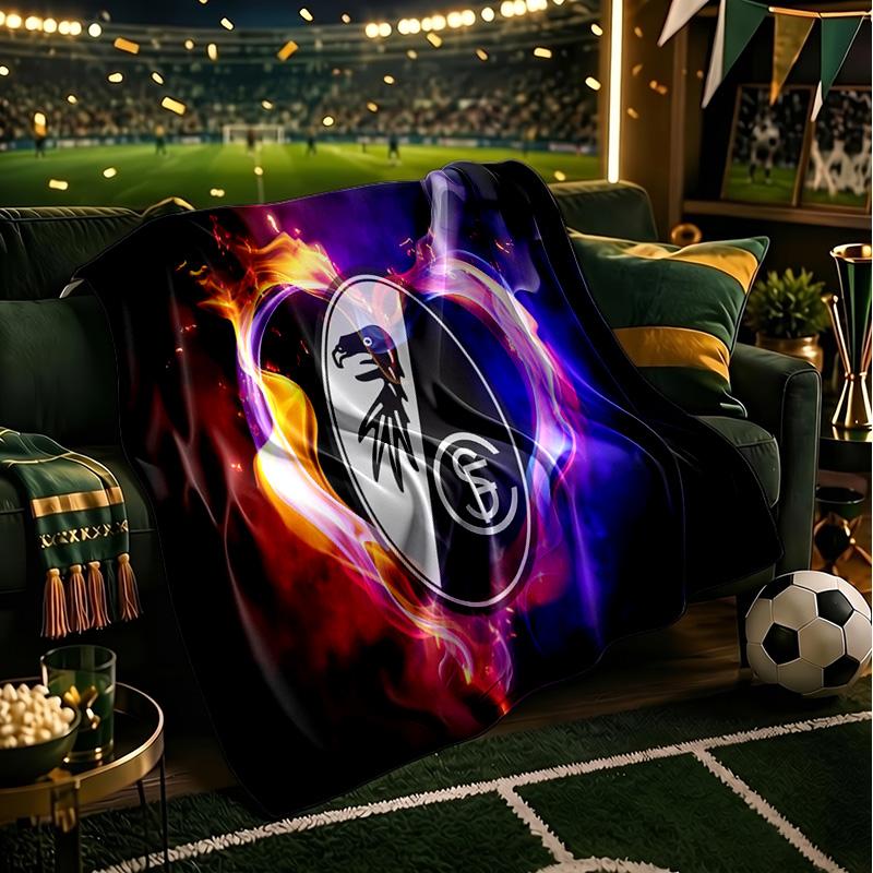 Club Crest Design Throws Blanket Flannel Blankets Plush for Couch Bed Gifts for Men Women Travel picnic blanket Christmas fan gifts