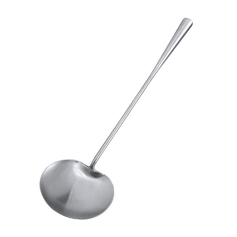 1Pc Stainless Steel Longer Handle Shovel Spoon Kitchen Spoon Heat Resistance Spoon